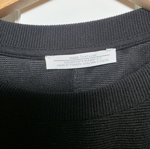 Zara Black Polyester Blend- Trafaluc Collection Dress- Size Sm - Picture 2 of 11